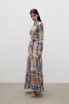 1299-Flower Elbise