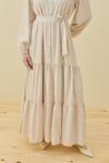 Bloom Serisi Elbise-Pudra -MRW-1733