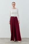 Dixi Krep Pantolon-Bordo -MRW-1652