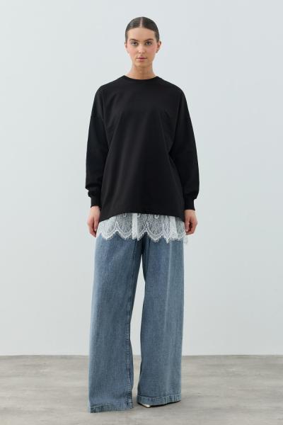 Loli Sweat-Siyah -MRW-1793