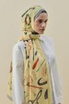 Luxe Minimal Şal-Sarı-MRW-2614