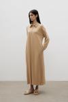Modal Elbise-Camel
