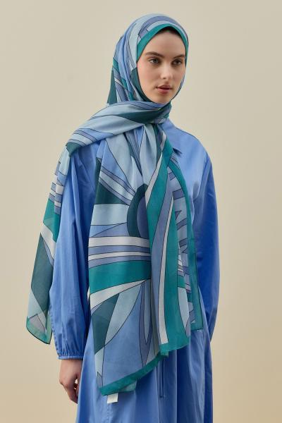 Mucci Şal-Buz Mavi-MRW-2611