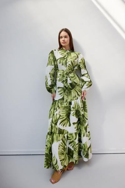 Müslin Elbise-Yeşil