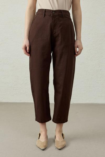 New Basıc Denim Pantolon-Kahverengi-MRW-1769