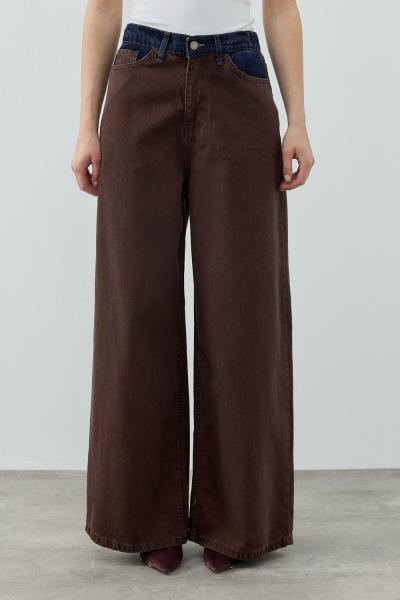 Nolene Denim Pantolon-Kahverengi -MRW-1692