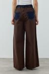 Nolene Denim Pantolon-Kahverengi -MRW-1692