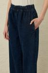 Palazzo Taşlı Denim-Lacivert -MRW-1693