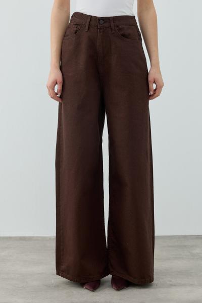 Salaş Denim Pantolon-Kahverengi -MRW-1690