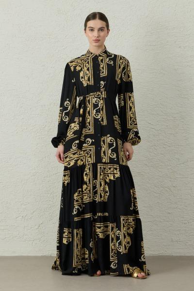 Shine Vual Elbise-Gold