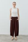 Spor Krep Pantolon-Kahverengi -MRW-1628
