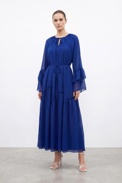 12694 Puanne elbise saks mavisi