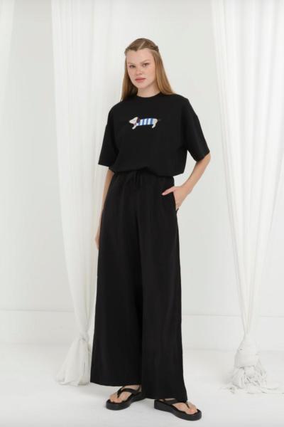 20646 Puanne pantolon siyah