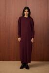 Basic Triko Elbise Bordo