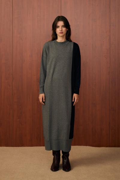 Blok Elbise Antrasit