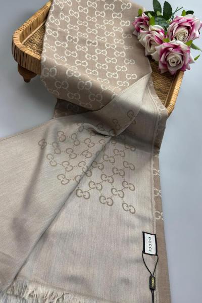 Desenli Şal Soft Vizon