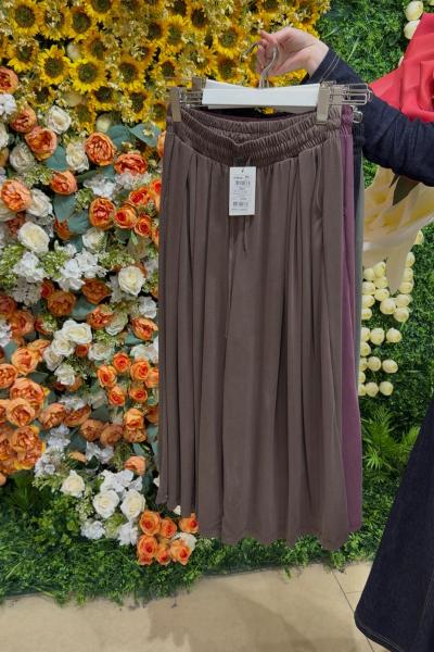 Etek Görünümlü Pantolon Kahverengi