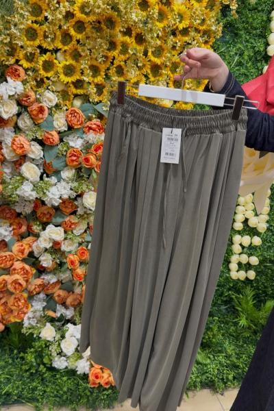 Etek Görünümlü Pantolon Koyu haki