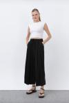 Etek Görünümlü Pantolon Siyah