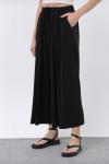 Etek Görünümlü Pantolon Siyah