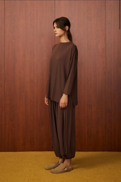 Feyz Şalvar Takım Kahverengi