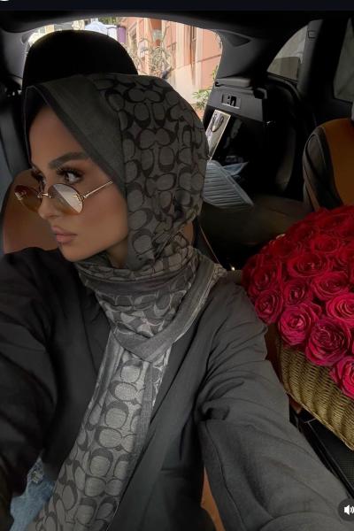 Marka Desen Şal Antrasit