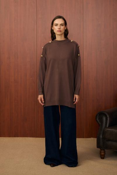 Milano Triko Tunik kahverengi