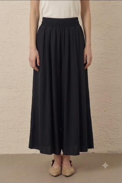 Organik Keten Pantolon Siyah