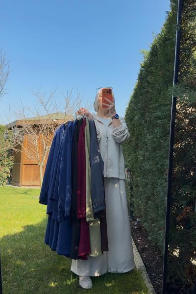 Oyso pantolon etekli takım siyah