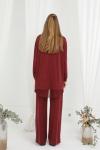 Puanne 14352 yeni sezon takım burgundy