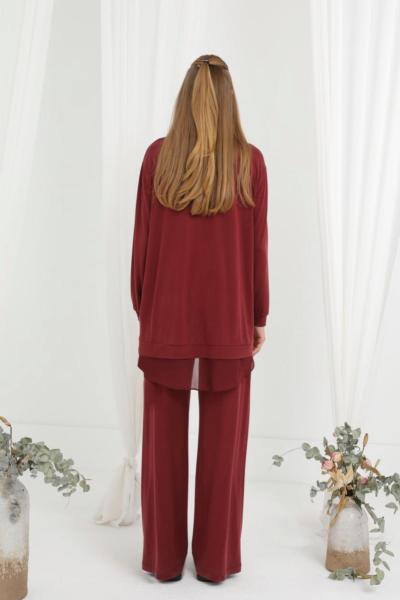 Puanne 14352 yeni sezon takım burgundy