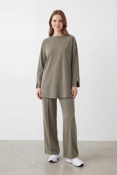 Puanne 14457 pike kumaş takım haki