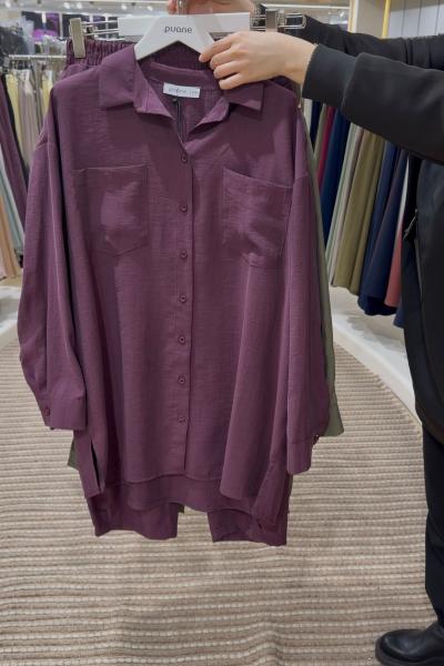 Puanne Cepli ve Düğmeli Takım Buckley