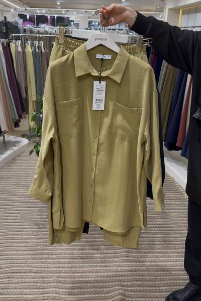 Puanne Cepli ve Düğmeli Takım Olivie