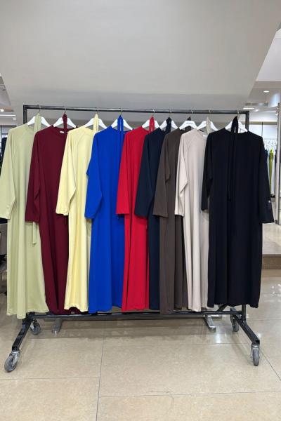 Puanne düğme detaylı elbise bej