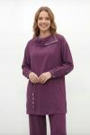 Puanne ipek tensel yeni sezon takım burgundy