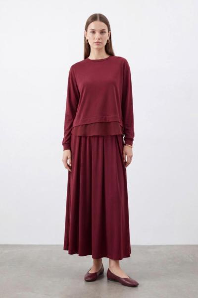 Puanne modal 14420 yeni sezon takım bordo