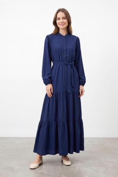 Puanne yeni sezon 12662 elbise lacivert