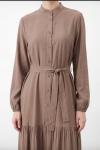 Puanne yeni sezon 12662 elbise mink