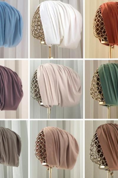 Salaş büzgülü bone ekru