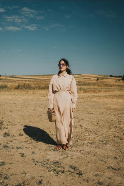 Santa monica takım bej