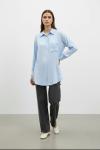 Tek Cepli Gömlek Mavi