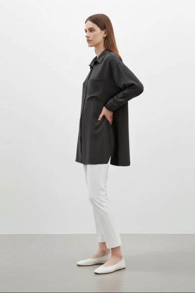 Tek Cepli Gömlek Siyah